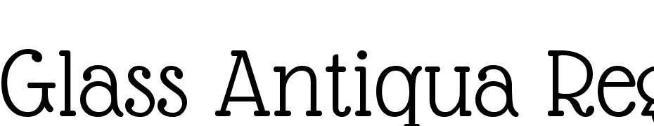 Glass Antiqua cкачати шрифт безкоштовно